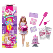 Mattel Barbie Party Reveal meglepetés baba szett - Francia bulldog kutyussal barbie baba