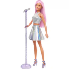 Mattel Barbie popsztár baba mikrofonnal és rózsaszín hajjal barbie baba