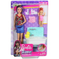 Mattel Barbie Skipper fürdető bébiszitter játékszett barbie baba