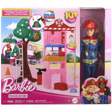 Mattel Barbie: Tűzoltó állomás játékszett - Mattel barbie baba