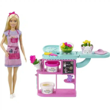 Mattel Barbie virágbolt játékszett gyurmával és babával barbie baba