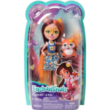 Mattel Enchantimals Felicity róka baba virágos szoknyában és Flick figura baba