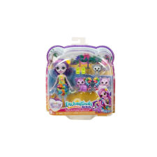 Mattel Enchantimals - Lorinda maki családja játékszett (HRX86-GJX43) baba