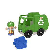 Mattel Fisher-Price Little People: Recycle Truck (GMJ17) autópálya és játékautó