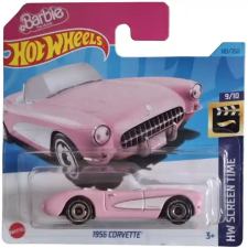 Mattel Hot Wheels 1956 Chevrolet Corvette Barbie The Movie kisautó autópálya és játékautó