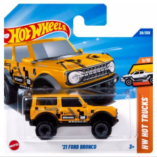 Mattel Hot Wheels: 21 Ford Bronco kisautó autópálya és játékautó