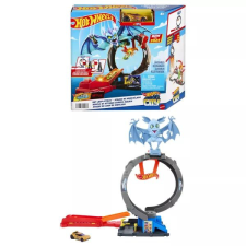 Mattel Hot Wheels City: Bat Loop Attack közepes pályaszett autópálya és játékautó