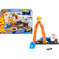 Mattel Hot Wheels City Super Rendőrállomás pályaszett (JBM71) autópálya és játékautó