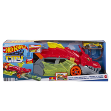 Mattel Hot Wheels Dragon Launch Transporter GTK42 autópálya és játékautó