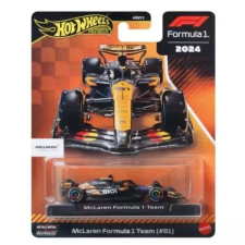Mattel Hot Wheels F1 Kisautó - McLaren #81 autópálya és játékautó