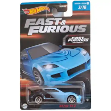 Mattel Hot Wheels Fast & Furious Mazda RX-8 kisautó autópálya és játékautó