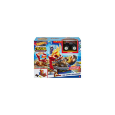 Mattel - Hot Wheels Monster Trucks Live Aréna játékszett - Fire Crash Challenge (HNB87-HNB90) autópálya és játékautó