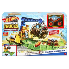 Mattel Hot Wheels: Monster Trucks Live Aréna - Rhinomite Zúzda autópálya és játékautó