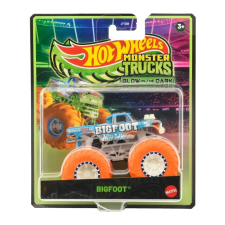 Mattel Hot Wheels Monster Trucks sötétben világító kisautó 1:64 - Bigfoot autópálya és játékautó