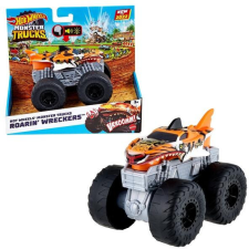  Mattel Hot Wheels Monster Trucks - Tiger Shark kisautó hangeffekttel 1:42 autópálya és játékautó