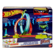 Mattel Hot Wheels: Neon Speeders versenypálya hurokkal autópálya és játékautó