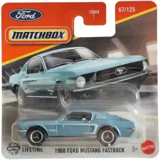 Mattel Matchbox 1968 Ford Mustang Fastback kisautó autópálya és játékautó