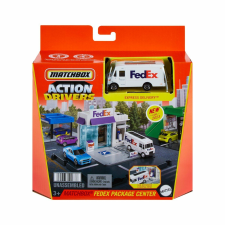 Mattel Matchbox Set Action Drivers Fedex Parcel Center autópálya és játékautó