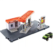 Mattel Matchbox töltőállomás játékszett kisautóval autópálya és játékautó