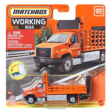 Mattel Matchbox: Working Rigs - GMC 3500 Attenuator Truck kisautó autópálya és játékautó