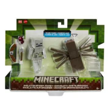 Mattel Minecraft: Craft-a-Block dupla csomag - Csontváz és pók játékfigura