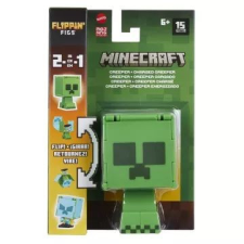 Mattel Minecraft: Flippin Figs átalakítható figura - Creeper és elektromos creeper (Charged Creeper) játékfigura