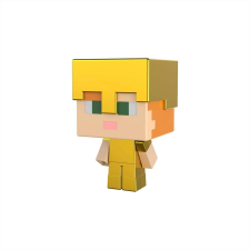 Mattel Minecraft Mini Mob Head - Gold Armor Alex (HDV64/HDV96) akciófigura