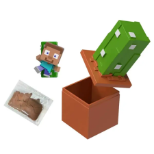 Mattel Minecraft Reveal minifigura tárolóban - Kaktusz - Mattel játékfigura