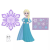 Mattel Mini Disney hercegnő baba kiegészítőkkel: Elsa