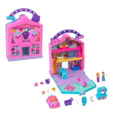 Mattel Polly Pocket Set Pollyville Hordozható piac játékfigura