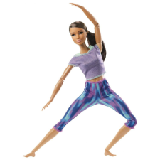 Mattel Sportos - fekete hajú Barbie lila felsőben FTG80 barbie baba