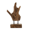 Mauro Ferretti Akar sculpture teak 20x11x34cm