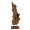 Mauro Ferretti Akar sculpture teak 23x27x64cm