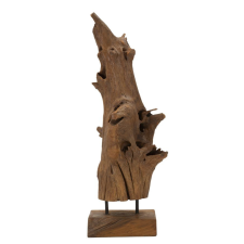 Mauro Ferretti Akar sculpture teak 23x27x64cm dekorációs kellék