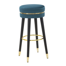 Mauro Ferretti Bar stool paris teal/gold ø 35x74cm bútor