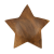 Mauro Ferretti Bintang sculpture teak ø 19x5cm