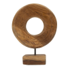 Mauro Ferretti Dorat sculpture teak 20x10x20cm