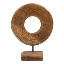 Mauro Ferretti Dorat sculpture teak 20x10x20cm dekorációs kellék