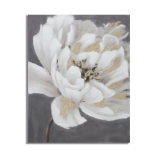 Mauro Ferretti Handmade wall painting white/gold flower 80x3,7x100cm fényképkeret