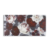 Mauro Ferretti Handmade wall painting white/red flower darkback 120x3,7x60cm
