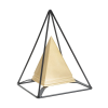 Mauro Ferretti Piramid gold with iron 15x15x21cm