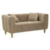 Mauro Ferretti Sofa alma grey with cushions 155x81x71cm