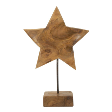 Mauro Ferretti Star sculpture teak 28x1242cm dekorációs kellék