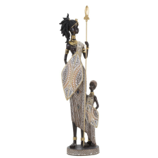 Mauro Ferretti Tribal masai with son 11,5x8,5x46cm dekorációs kellék