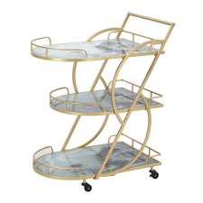 Mauro Ferretti Trolley marble glass mix 71x45,5x84,5cm bútor