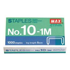 Max 10-1 Tűzégépkapocs - 1000 db/doboz (2M10-1) gemkapocs, tűzőkapocs