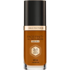 Max Factor Facefinity All Day Flawless hosszan tartó make-up SPF 20 árnyalat 100 Sun Tan/ W100 Cocoa 30 ml smink alapozó