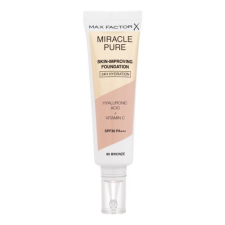 Max Factor Miracle Pure Skin-Improving Foundation SPF30 alapozó 30 ml nőknek 80 Bronze smink alapozó