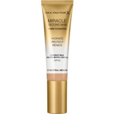 Max Factor Miracle Second Skin hidratáló krémes make-up SPF 20 árnyalat 07 Neutral Medium 30 ml arcpirosító, bronzosító