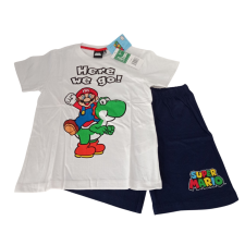Max- Fashion Kft. Super Mario gyermek pizsama fehér gyerek hálóing, pizsama